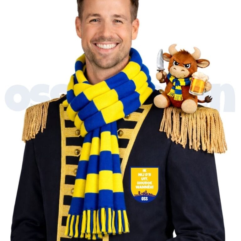 Ossekoppen embleem Houdoe Wanneh Ossekoppenrijk jasje