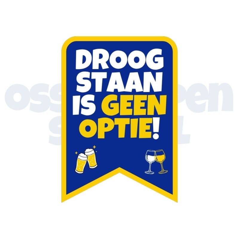 Ossekoppen embleem Carnaval droog staan