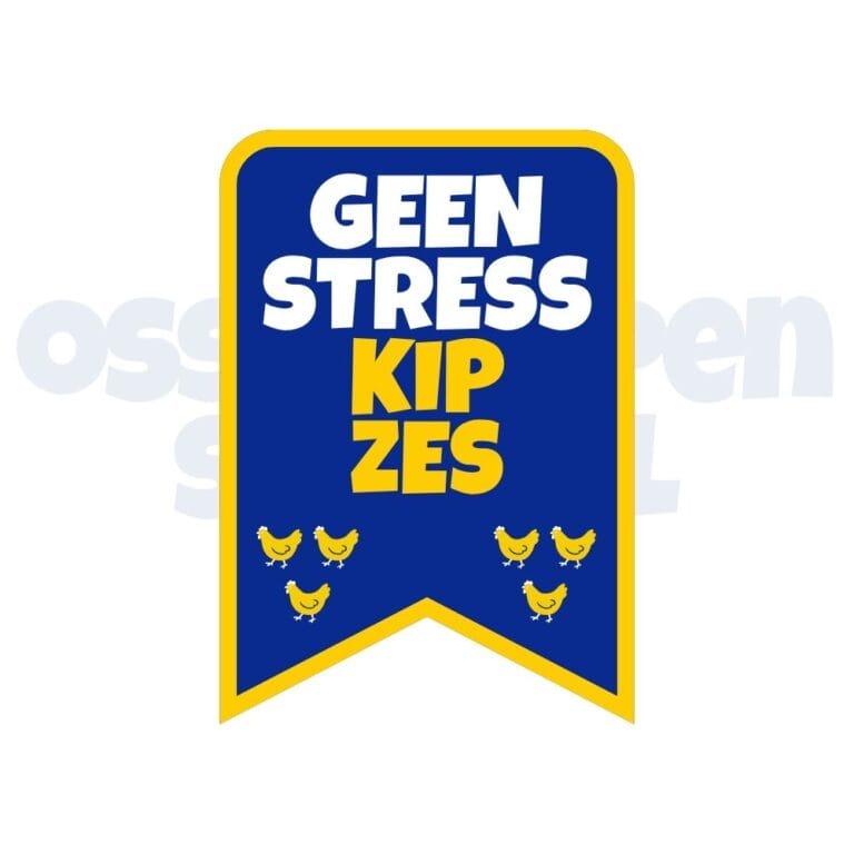 Ossekoppen embleem Carnaval geen stress kip zes