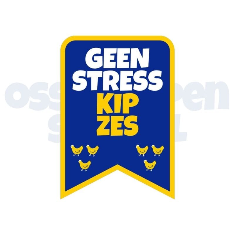 Ossekoppen embleem Carnaval geen stress kip zes