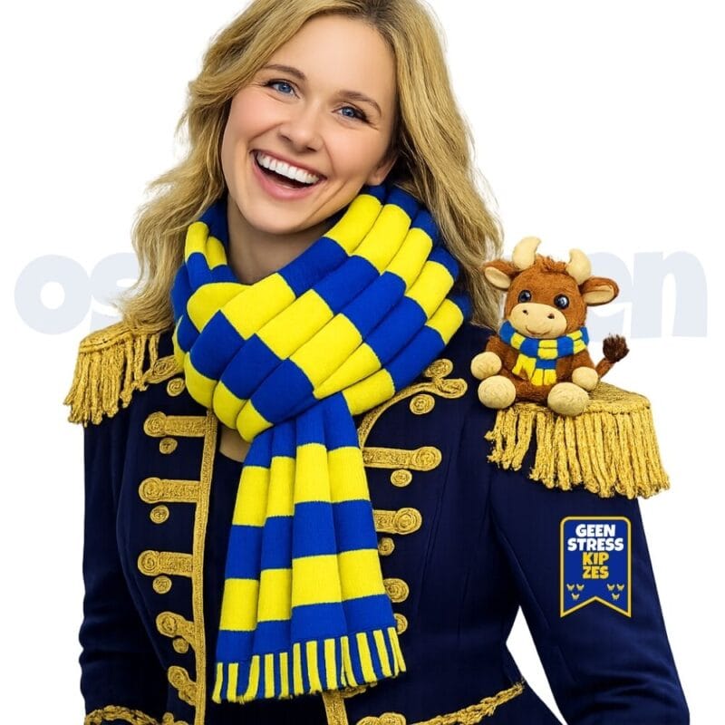 Ossekoppen embleem Carnaval geen stress kip zes jasje ossekoppenrijk