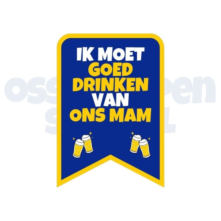 Ossekoppen embleem carnaval goed drinken