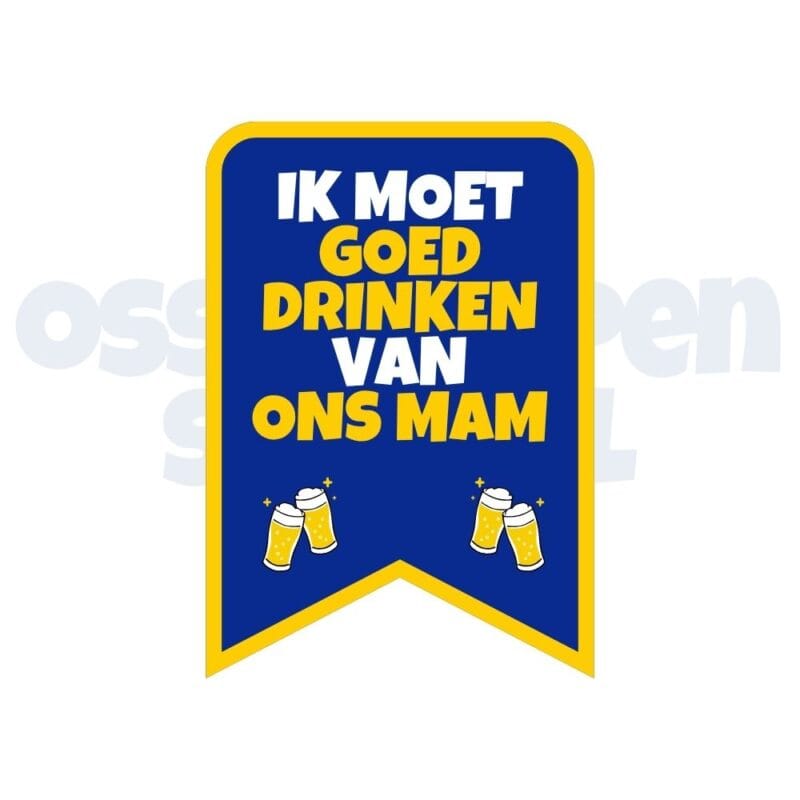 Ossekoppen embleem carnaval goed drinken