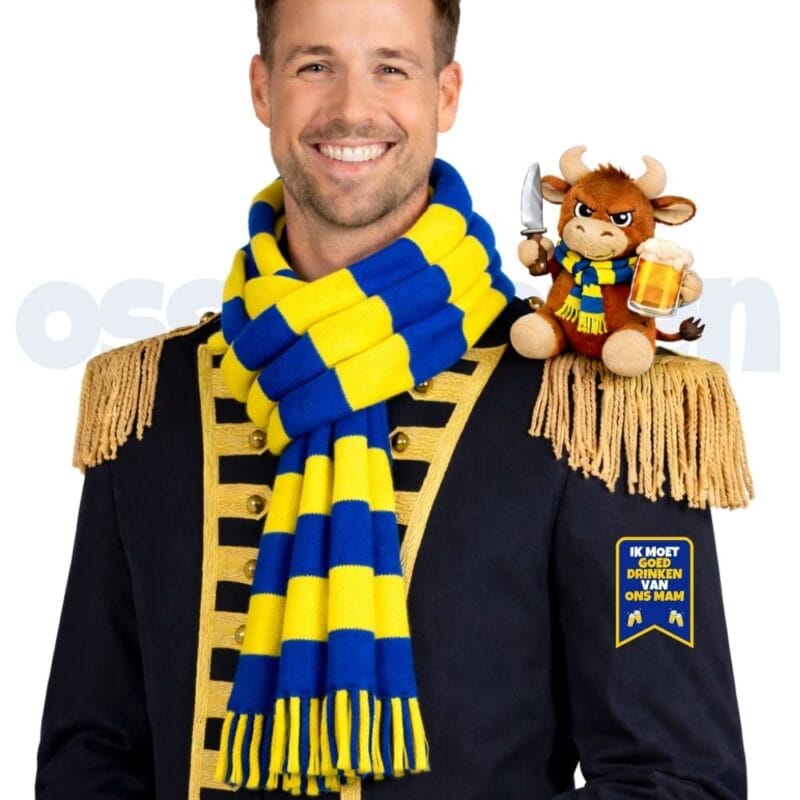 Ossekoppen embleem carnaval goed drinken jasje ossekoppenrijk