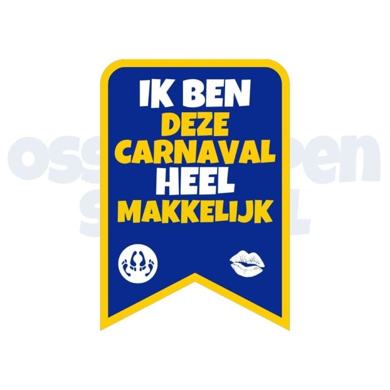 Ossekoppen embleem carnaval heel makkelijk