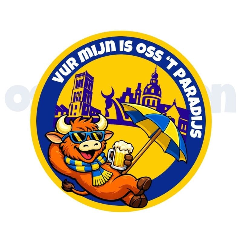 Ossekoppen embleem Oss paradijs ossekoppenrijk