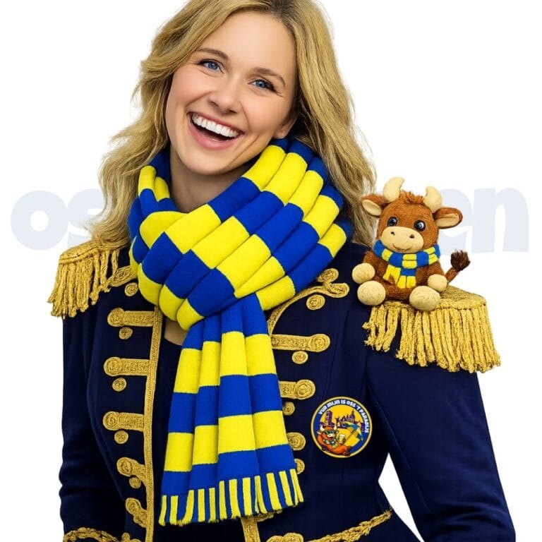 Ossekoppen embleem Oss paradijs ossekoppenrijk jasje