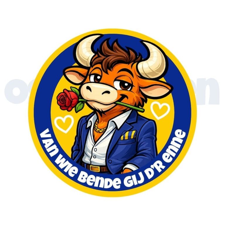 Ossekoppen embleem van wie ossekoppenrijk