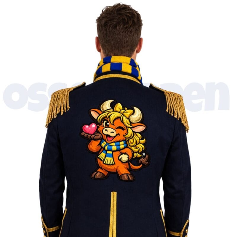 Ossekoppen rugembleem vrouwlijk osje jasje